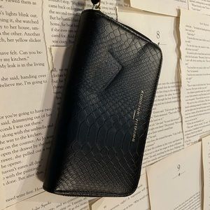 Faux Leather Wristlet Wallet